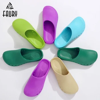 

Surgical Shoes Unisex Soft Shoes Medical Doctor Nurses Hospital Clog Operating Room Lab SPA Beauty Salon Slipper Work Flat Shoes