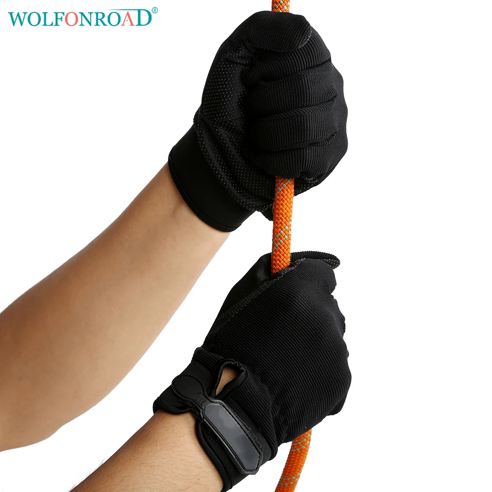 WOLFONROAD мужские военные тактические перчатки с полным пальцем перчатки для скалолазания горные альпинистские противоскользящие перчатки L-XDQJ-23