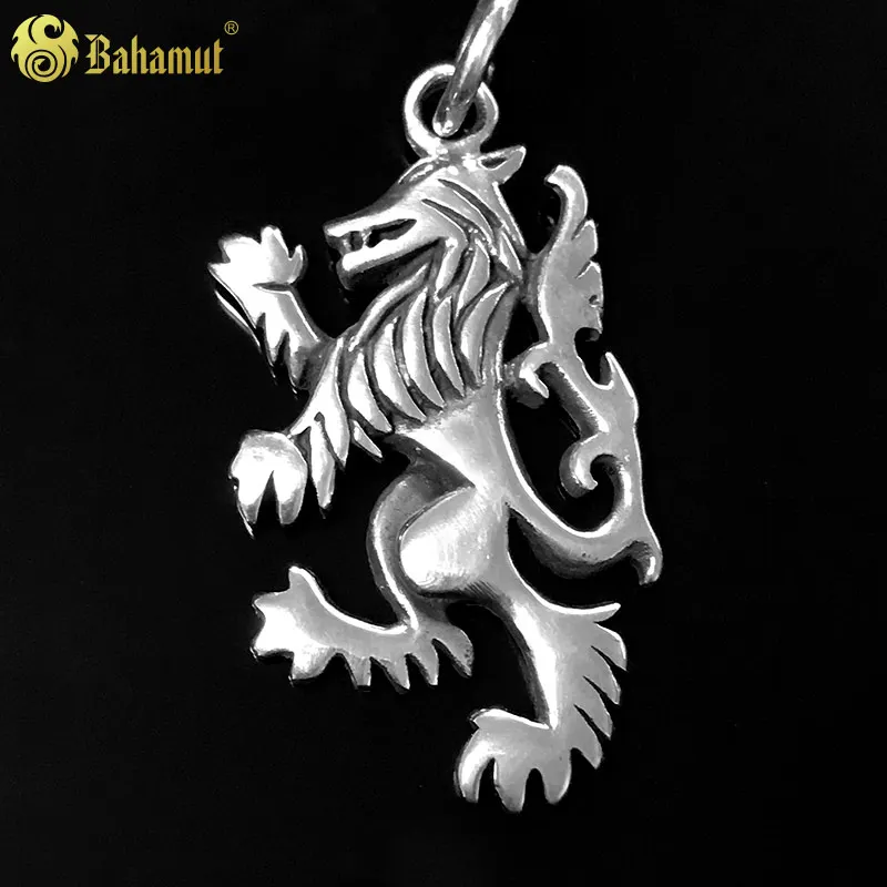 

Game of Thrones Jewelry Pedant Song of Ice and Fire 925 Silver Vintage Lion Pepdant for Men and Students