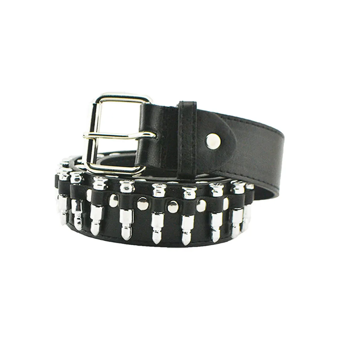 Punk Bullet Rivet Luxury Designer Belts Men Hot Male Pu Leather Rock