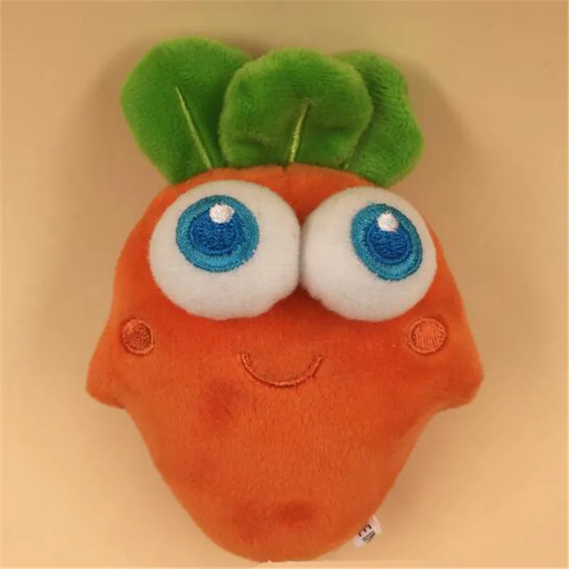 

1PCS Cute Big Eye Carrots Plush Toys Small Pendant Mini Cartoon Carrot Stuffed Toy Keychain For Kids Party Activity Gift 13CM