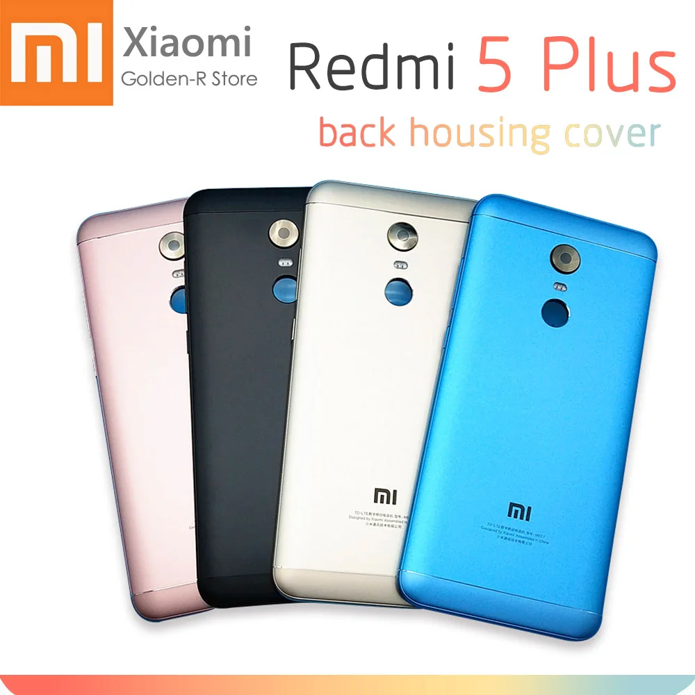 Для Xiaomi Redmi 5 Plus задняя крышка корпус металлическая батареи + ключ для боковой