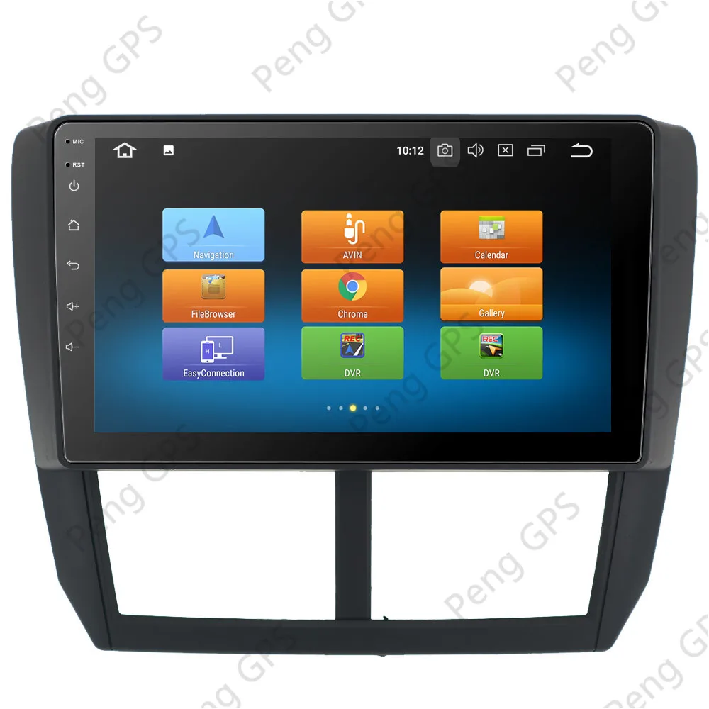 Автомобильный мультимедийный плеер 1DIN 9 дюймов GPS Android 0 для Subaru Forester 2008 2009 2010 11 2012 4