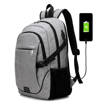 

Men Leisure Travel Backpack Male Business Labtop Backpack USB Charging Function Shoulders School Bag E0527