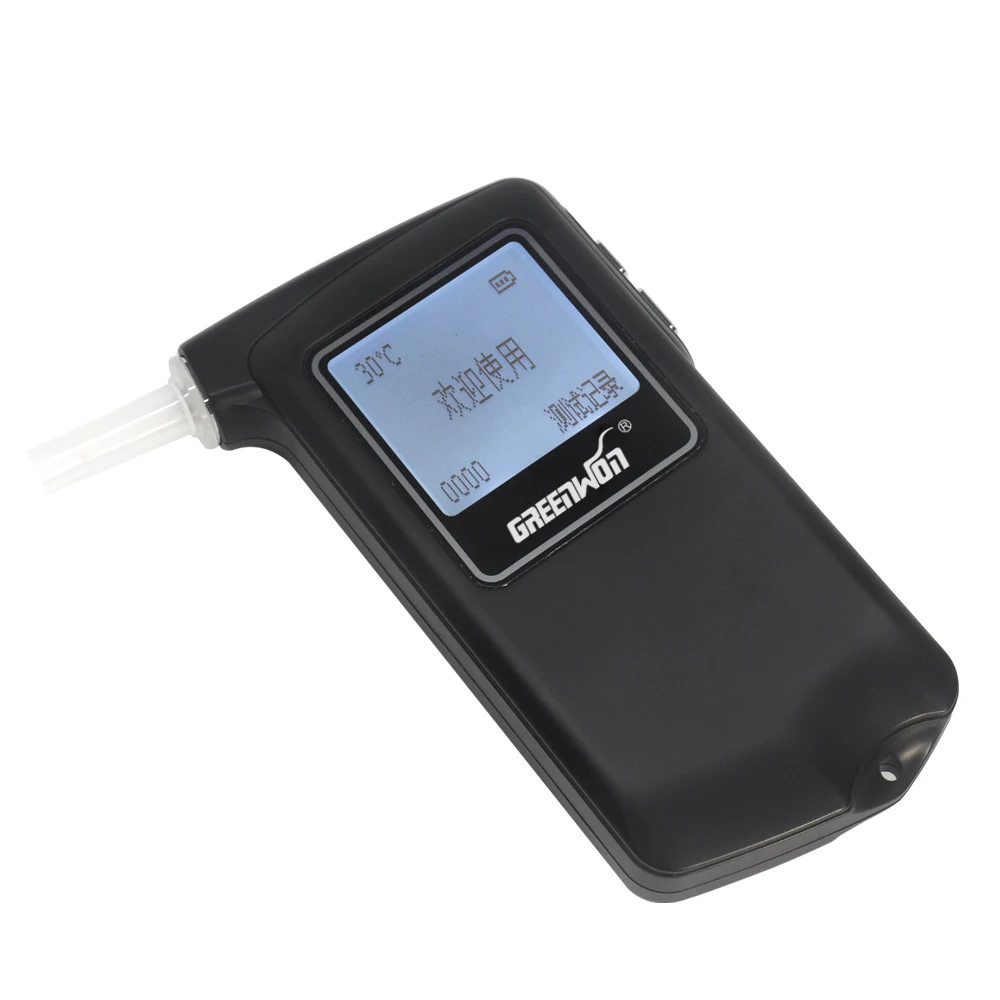 GREENWON Protable Police Breathalyzer Analyzer Detector Digital LCD Fuel cell sensor breath alcohol tester alcohol meter