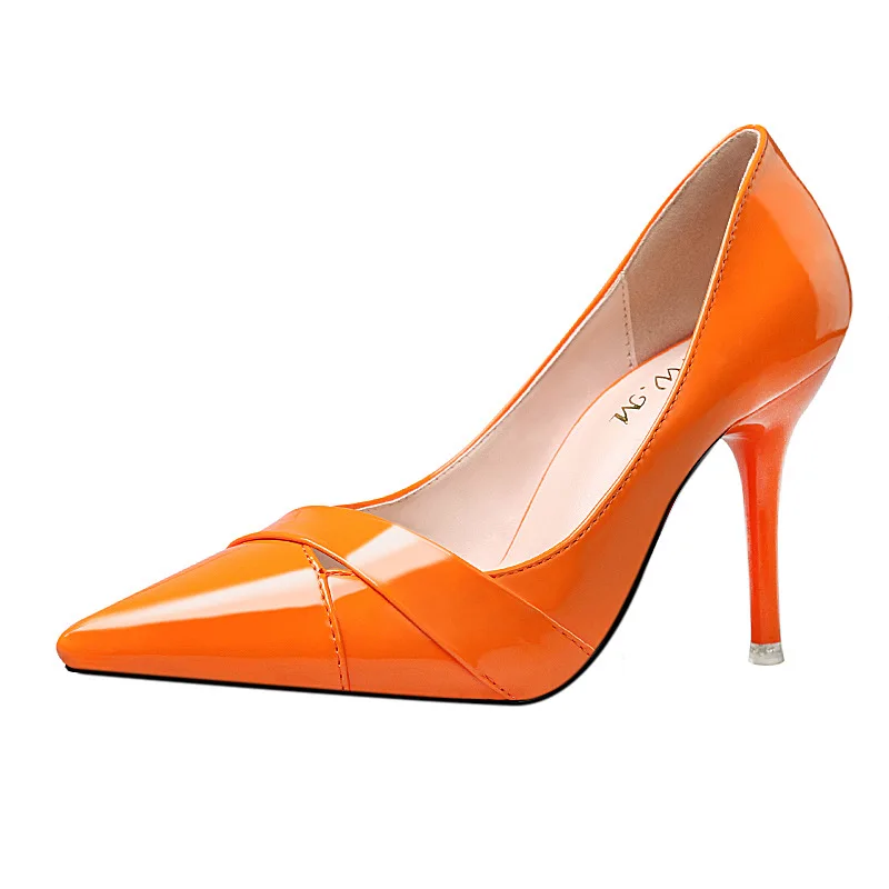 Ou Mo brand high quality High heels women?s  sandals Solid color sexy luxury women sandal super high 9cm Shallow mouth shoes Ou Mo brand high quality High heels women?s  sandals Solid color sexy luxury women sandal super high 9cm Shallow mouth shoes