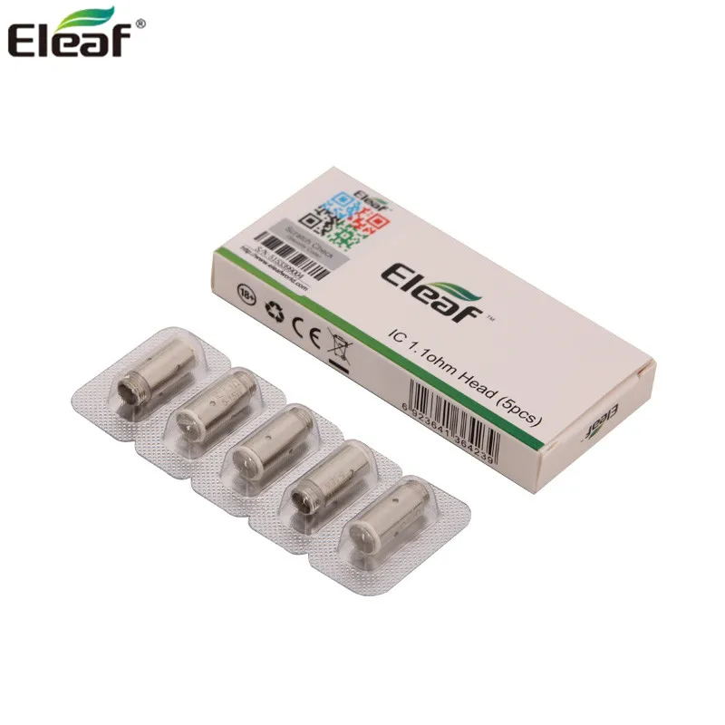 

5pcs/lot Original Eleaf IC Coil Head 1.1ohm Single Coil Head for iCare/iCare Mini