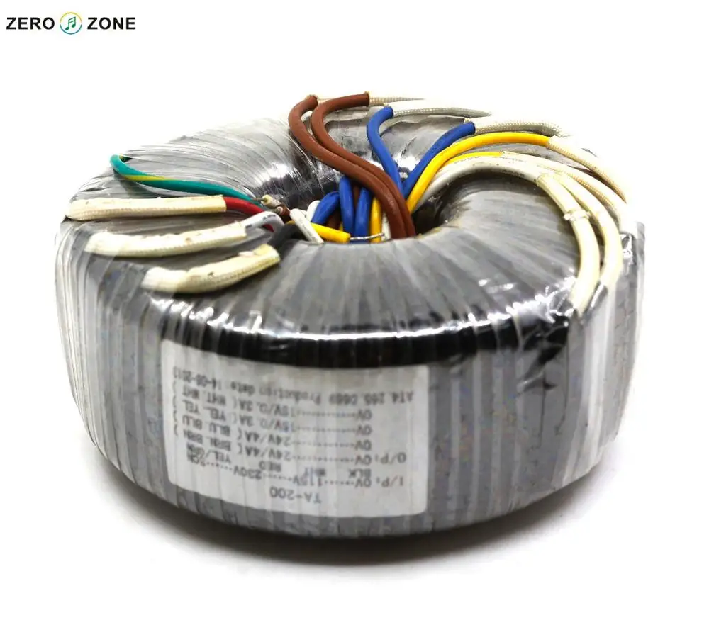 GZLOZONE TA 200 Вт тороидальный трансформатор 200VA двойной 24V + 15В Питание