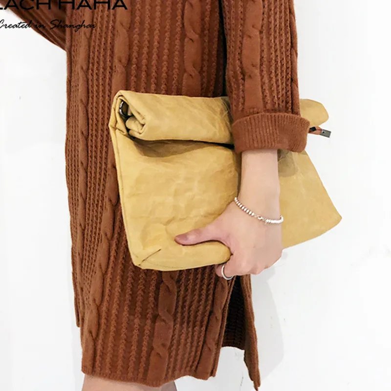 

Women's Clutches Envelope Bags Kraft Paper Clutch Bag Ladies Evening Party Bags High Quality Shoulder Messenger Bags Handbags