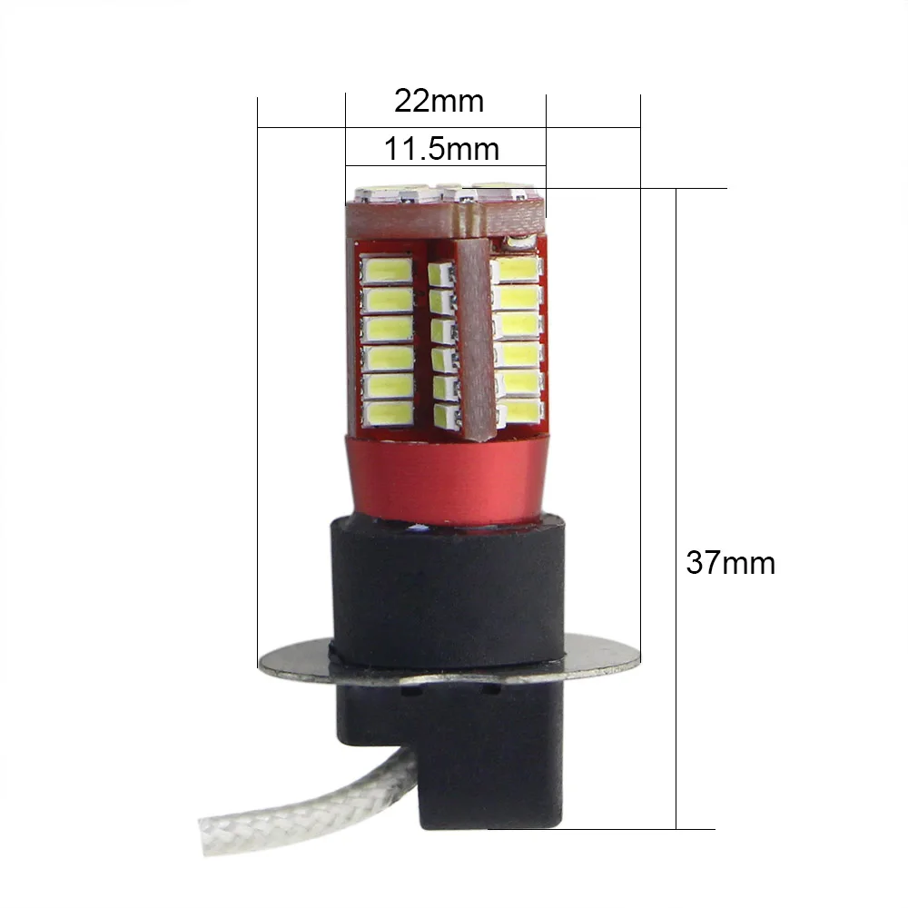 KEIN 2 шт. h8 h11 Светодиодная лампа 57SMD H1 H3 H7 9005 9006 880 881 H27 HB3 HB4 Противотуманные фары сигнальные лампы Автомобильные светодиодные дневные ходовые огни, авто