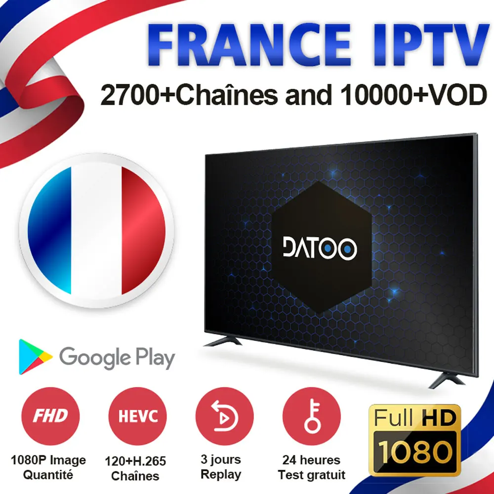 

DATOO IPTV 1 Year IPTV France Arabic Italy Spain Portugal 1 Year IP TV Subscription Code IPTV France Arabic Italy Spain Portugal