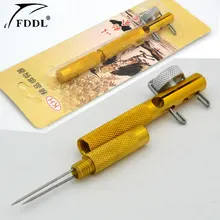 Новые золотые двухголовые нити узелки иглы петлевяз рыболовная леска крюк галстук рыболовные аксессуары 2 шт