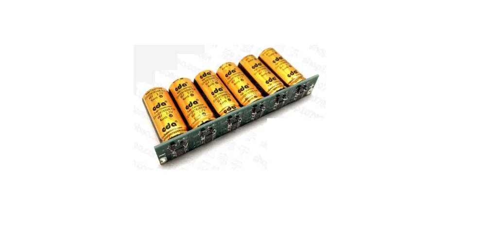 

1pcs Gold super capacitor 2.7V60F motor rectifier 16V10F low temperature starter battery module group