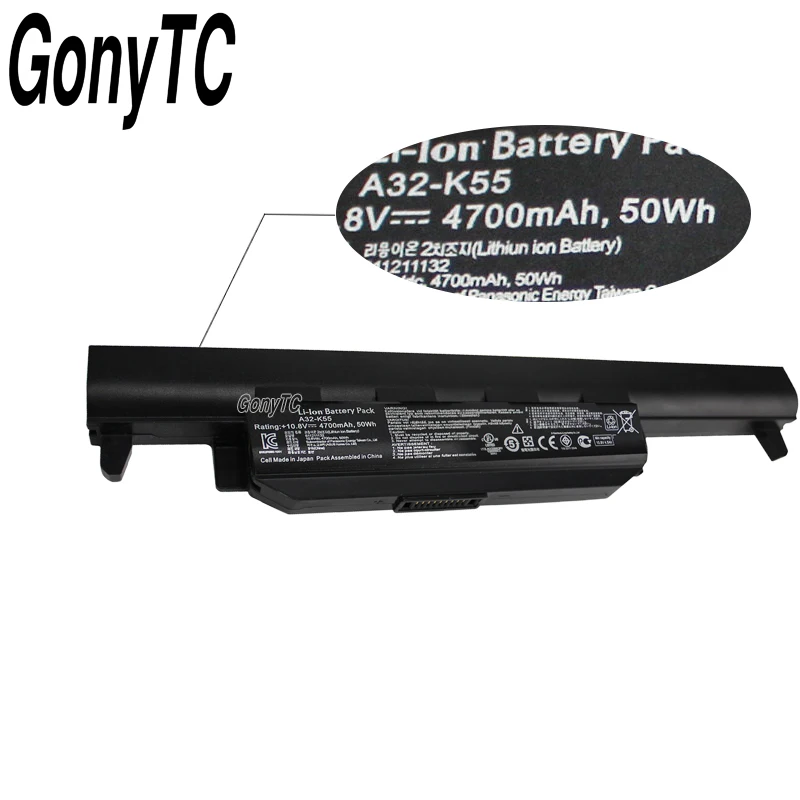  Original A32-K55 laptop li-ion Battery for ASUS X45 X45A X45C X45V X45U X55 X55A X55C X55U X55V X75