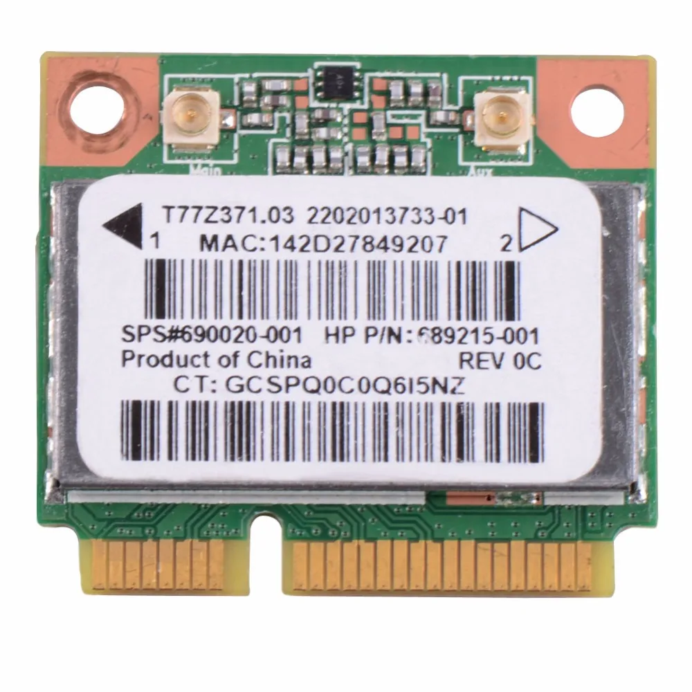 

Notebook Network Cards Wireless WiFi Card RT3290 690020-001 Fit For HP Pavilion Sleekbook Laptop Network Cards VCA65