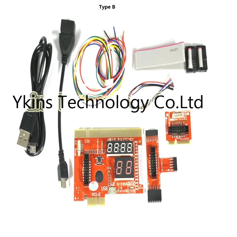 

KQCPET6-H V6 Type B Multifunction Laptop And Desktop PC Universal post Diagnostic Test card Debug Support PCI,PCI-E,LPC,Mini