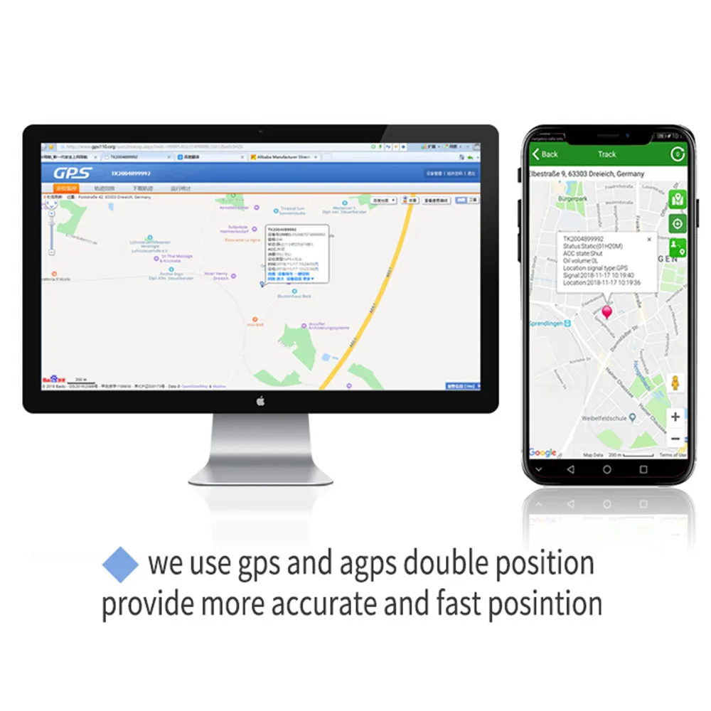 Бессрочное бесплатное приложение магнитный автомобильный GSM/GPRS/GPS трекер GPS