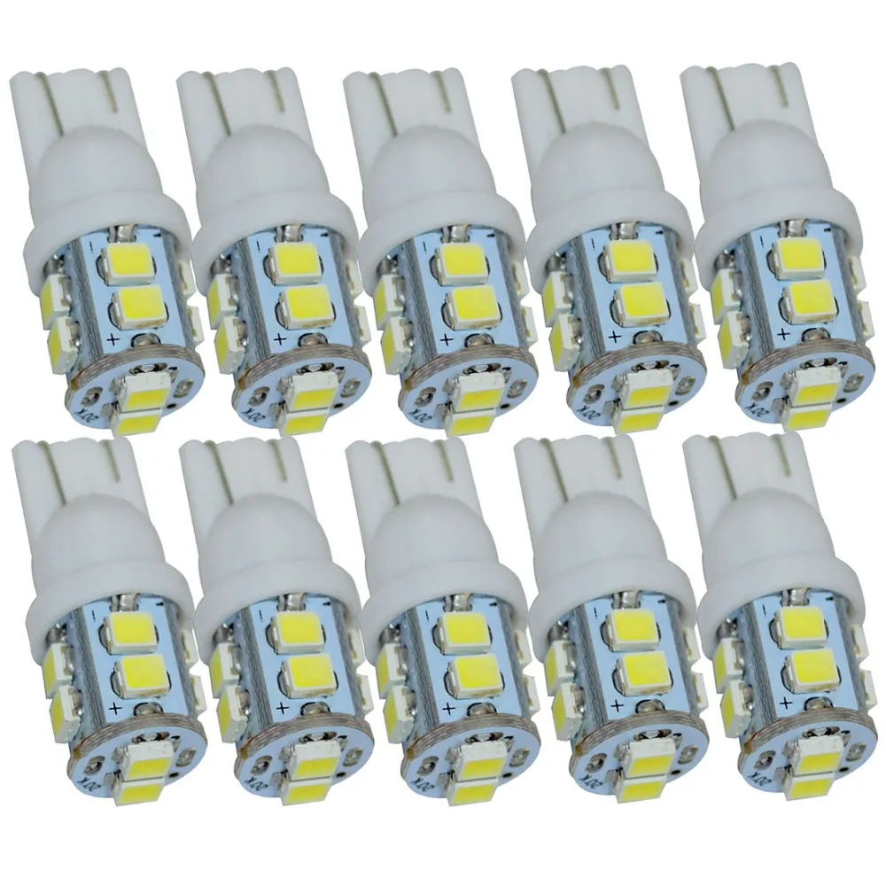 10 шт. Автомобильные светодиодные лампы T10 W5W SMD 1210 3528|car light|10 t10led t10 smd |