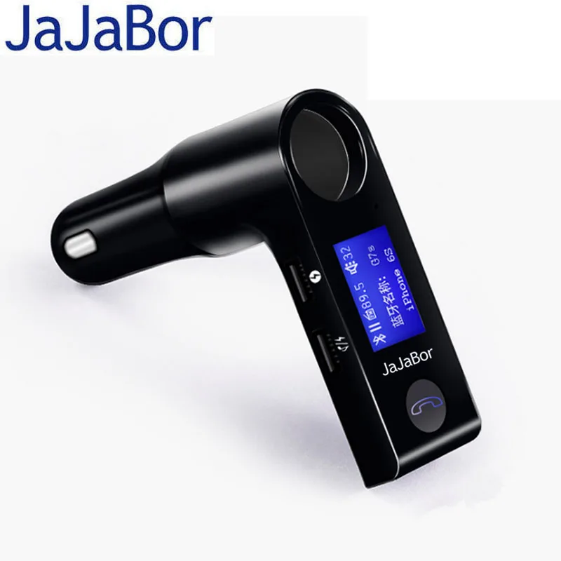 JaJaBor Bluetooth Car Kit Hands Free FM Transmitter AUX Car MP3 Player 1.5 inch Larger Screen Dual USB 5V 2.5A Car Charger JaJaBor Bluetooth Car Kit Hands Free FM Transmitter AUX Car MP3 Player 1.5 inch Larger Screen Dual USB 5V 2.5A Car Charger