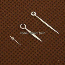 Парнис Серебристые стрелки комплект для 44 мм Мужские часы ETA 6497/6498 или Чайка ST3600/ST3620 серии