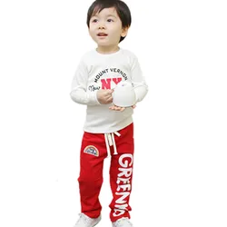 

Kid Baby Boys Casual Long Pants Rainbow Trousers Child Comfy Cotton Bottoms 2-6Y