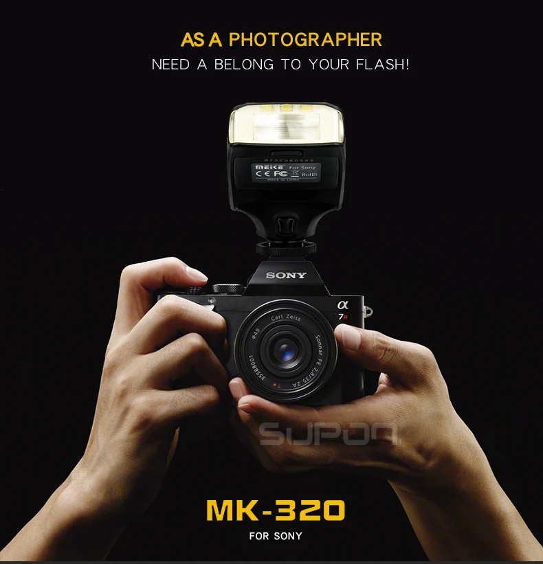 Вспышка Meike MK320S для Sony A58 A77 A7 III A7S A7R A6000 A6500 с поддержкой TTL Flash (GN32) MK 320 в |ttl flash|flash