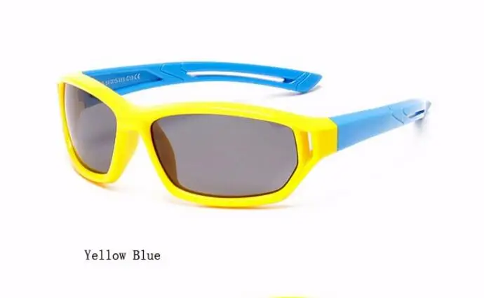 Ralferty спортивные поляризованные солнцезащитные очки для малышей и детей постарше, защитные очки для детей с защитой от солнца, UV400, модные солнцезащитные очки, 864 - Цвет линз: Yellow Blue