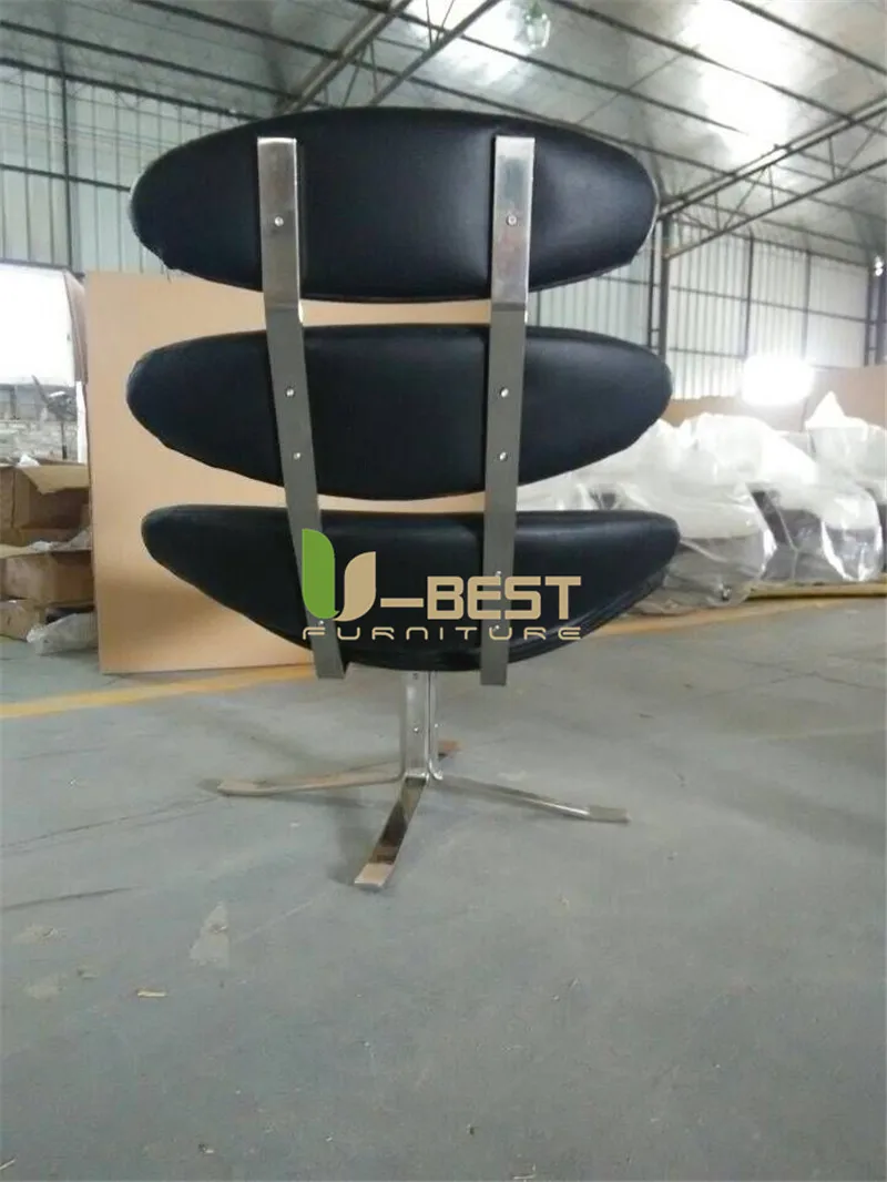 black leather corona chair (3)