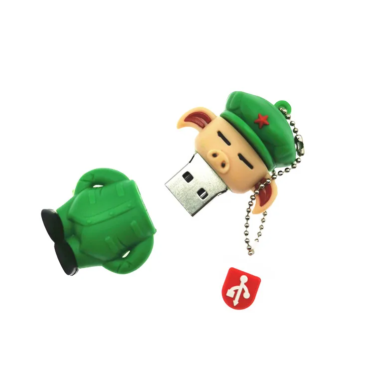 USB флеш накопитель мультяшная свинья Флешка флешка милый подарок 8 ГБ 16 32 64 Гб