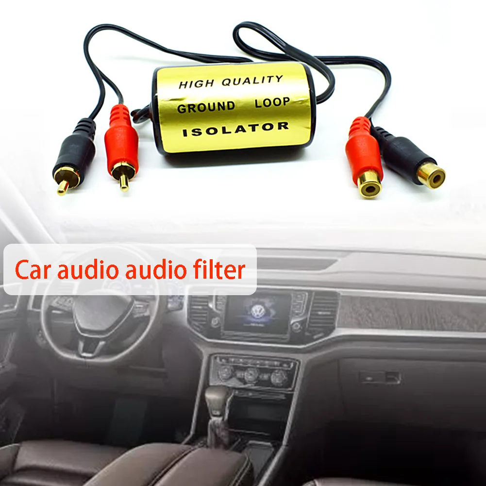 Home Stereo Ground RCA Audio Filter Isolator Loop Noise Suppressor Car Drop Shipping #0129