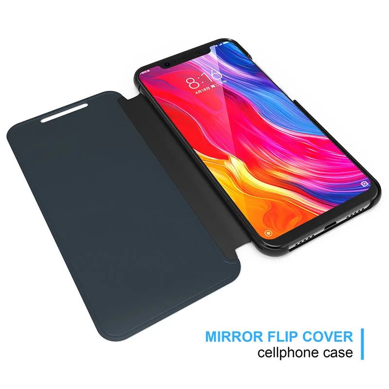 Mirror Smart View Case For Xiaomi Redmi 5 Plus Note 5 Note5A Note4 Global Note 4X Note 3 Pro Prime Mi 8 SE 6 Leather Flip Case Mirror Smart View Case For Xiaomi Redmi 5 Plus Note 5 Note5A Note4 Global Note 4X Note 3 Pro Prime Mi 8 SE 6 Leather Flip Case