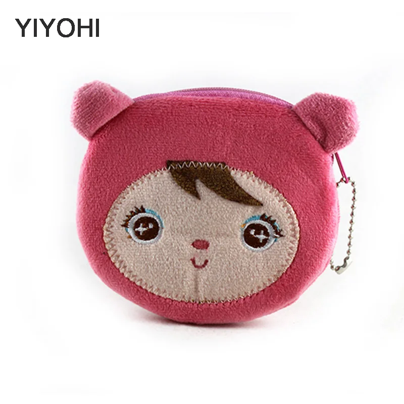 

New Kawaii Cartoon Angela Children Plush Coin Purse Zip Change PurseKids Girl Women Mini Wallet Storage Bag For Gift