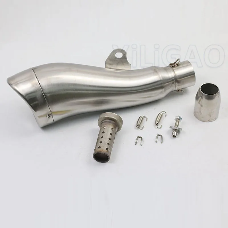 51mm entrada de la motocicleta Escape silenciador de acero inoxidable Motocross para BMW S1000R TMAX 500 530 er6n cb400 AK028