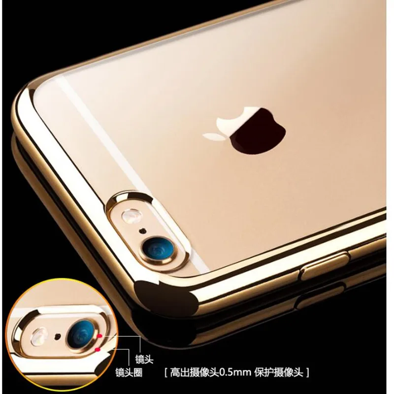 iphone 7 silicone case Fashion Rose gold Luxury Plating Case For iPhone X XS MAX XR Soft Clear TPU Cover For iPhone 12 6 7 8 plus ip 11 Pro MAX Coque iphone 7 waterproof case