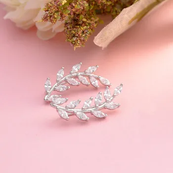 

Tuliper Leaf Bridal Ear Wire Wrap Sweep 925 Sterling Silver Earrings For Women Wedding Party Jewelry Gift