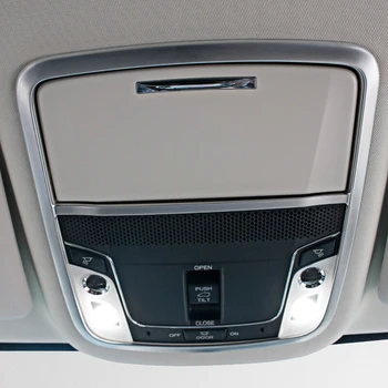 

For Honda Odyssey 2015 2016 accessories ABS Chrome Car Styling front reading light lamp switch button panel frame Cover Trim