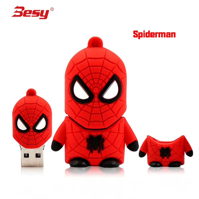 

Cartoon Hero captain pendrive USB flash drive 32 gb funny pen drive 16gb memoria 64GB usb stick USB 2.0 flash memory 128 GB