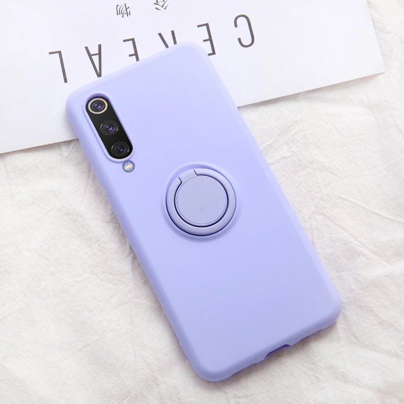 Мягкий силиконовый чехол, чехол для Xiaomi mi 9 SE mi 9 Red mi K20 Pro 9 T, металлическое кольцо-держатель для телефона, силиконовый чехол на Xiaomi mi 9 SE, чехол 9SE