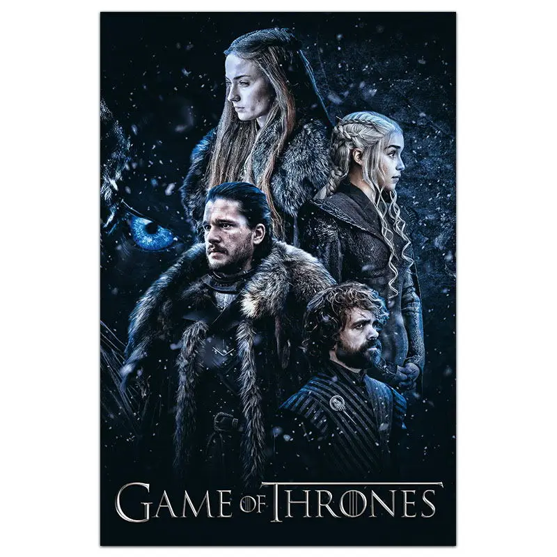 

Game of Thrones 7 Silk Posters Wall Art Prints Painting 12x18 20x30 inch Decorative Pictures Living Room Decoration Daenerys
