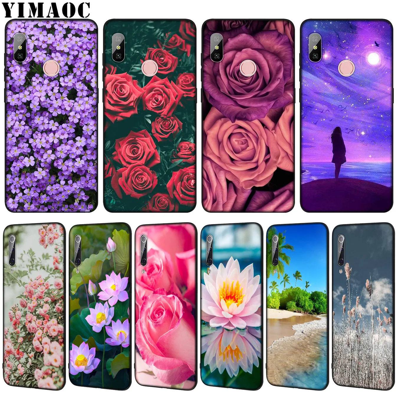 Мягкий силиконовый чехол YIMAOC infinity on Purple Lotus flower для Xiaomi Mi 9 9T CC9 CC9E A3 PRO 8 SE A2 Lite A1 6 6X 5X