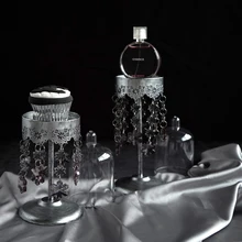 Хрустальные подвески один кекс стенд высокие ноги десерт украшая инструменты ПК купол формы для выпечки реквизит