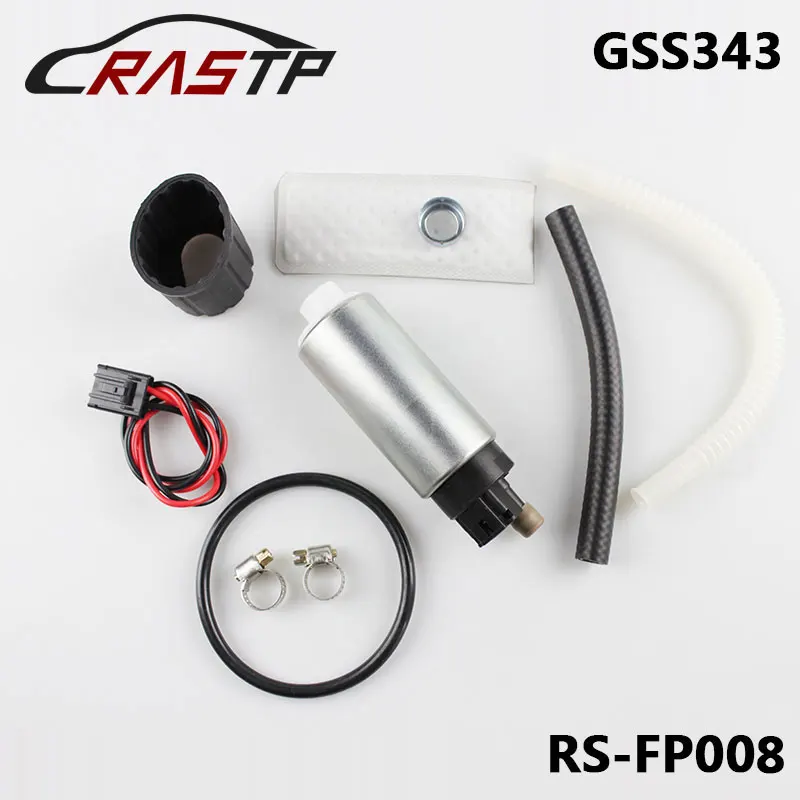 

RASTP - High Performance Walbro 255 LPH Intank Electric Fuel Pump Replacement High Pressure Walbro Fuel Pump GSS343 RS-FP008