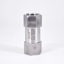 3/" BSP Женский односторонний пружинный обратный клапан без возврата Inline 316 из нержавеющей стали для воды, газа, масла