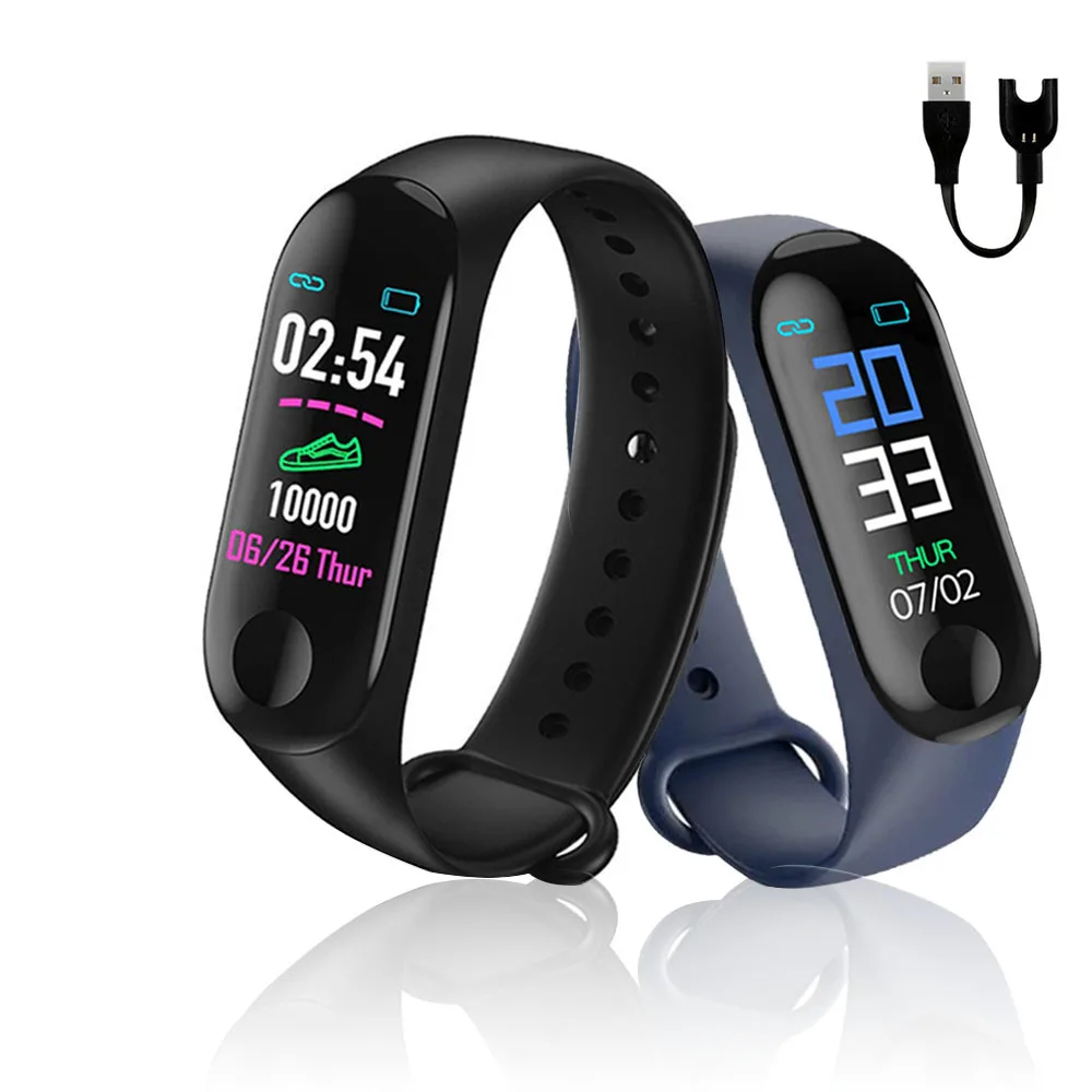 

M3 Plus Waterproof Smart Watch M3Plus Bluetooth Watch Wristband Fitness Tracker Heart Rate Activity Bracelet Sport Smartwatch