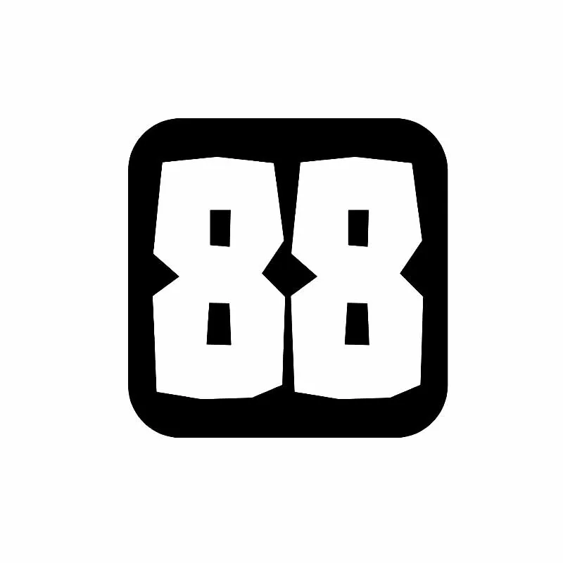 14 см * Модная номер 88 винил Графический декоротивная наклейка для автомобиля