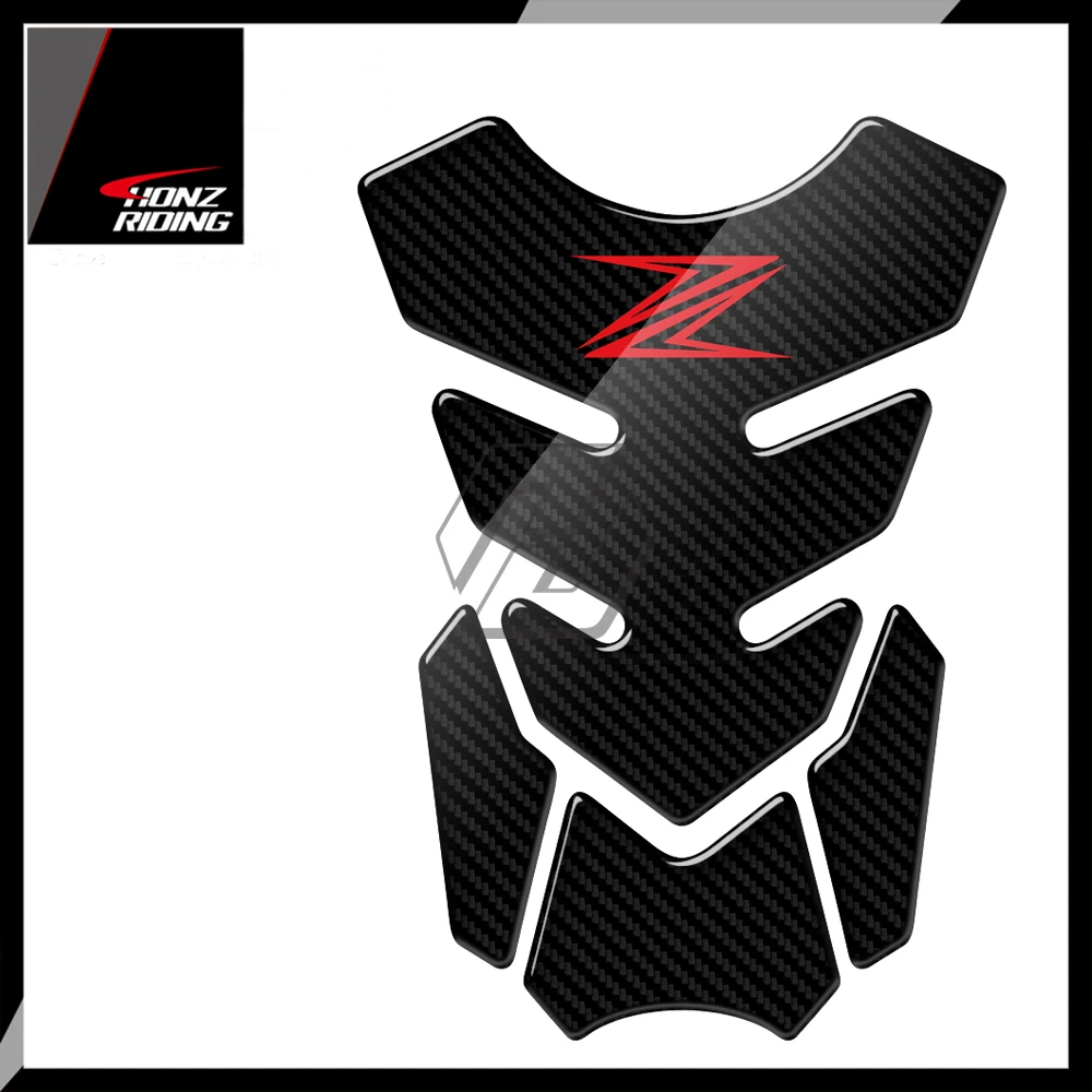 

For Kawasaki Z250 Z300 Z650 Z750 Z800 Z900 Z1000 Tankpad 3D Carbon-Look Motorcycle Tank Pad Protector Decal