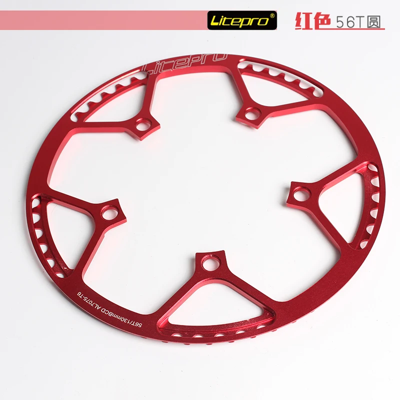 

Oval Folding BMX Small Bike Bicycle BCD130 Plate Single Disc Gear 42 45T Chainwheel Crank