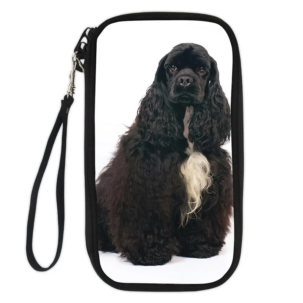 Cards Holder Canta Bag Women Men Pokemon Card Funny American Water Spaniel Dog Lover for Girls Passport Holder Cover Card Bag