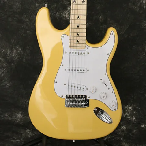 

Hot sell good quality FD ST standard electric guitar Star inlay standard size for Beginner home schooling
