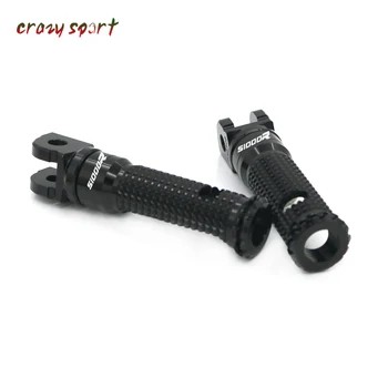 

Front Foot Pegs Footrest Adapter For BMW S1000R S 1000R S1000 R 2014-2017 2016 Motorcycle Foot Rest Rider With Logo